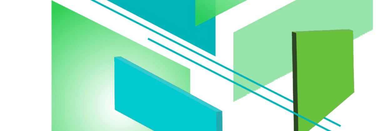 floating blue green grey diagonal shapes